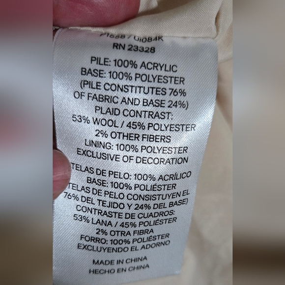 Pendelton Fuzzy Full Zip Jacket Size S - Picture 5 of 8